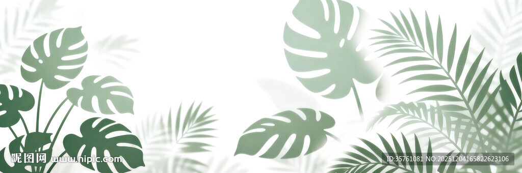 雾气磨砂膜效果绿植贴图