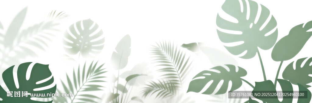 雾气磨砂膜效果绿植贴图