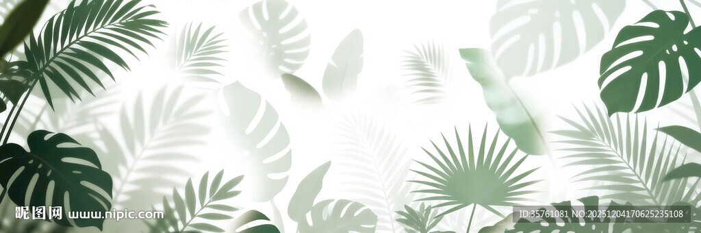 雾气磨砂膜效果绿植贴图