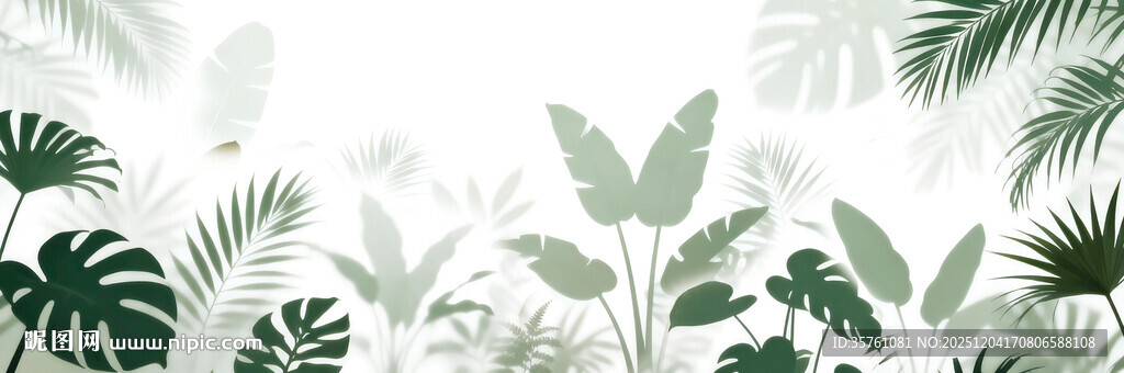 雾气磨砂膜效果绿植贴图