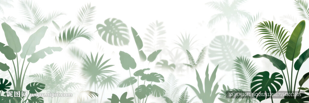 雾气磨砂膜效果绿植贴图