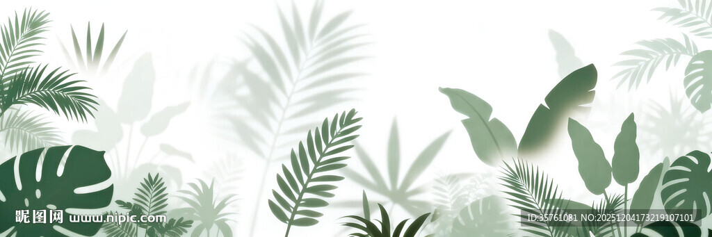 雾气磨砂膜效果绿植贴图