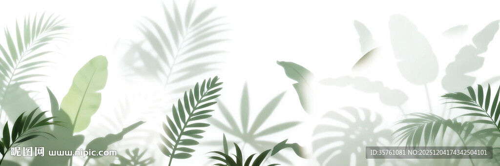 雾气磨砂膜效果绿植贴图