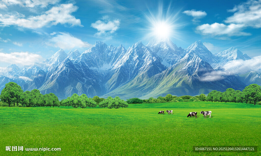 蓝天白云大草原