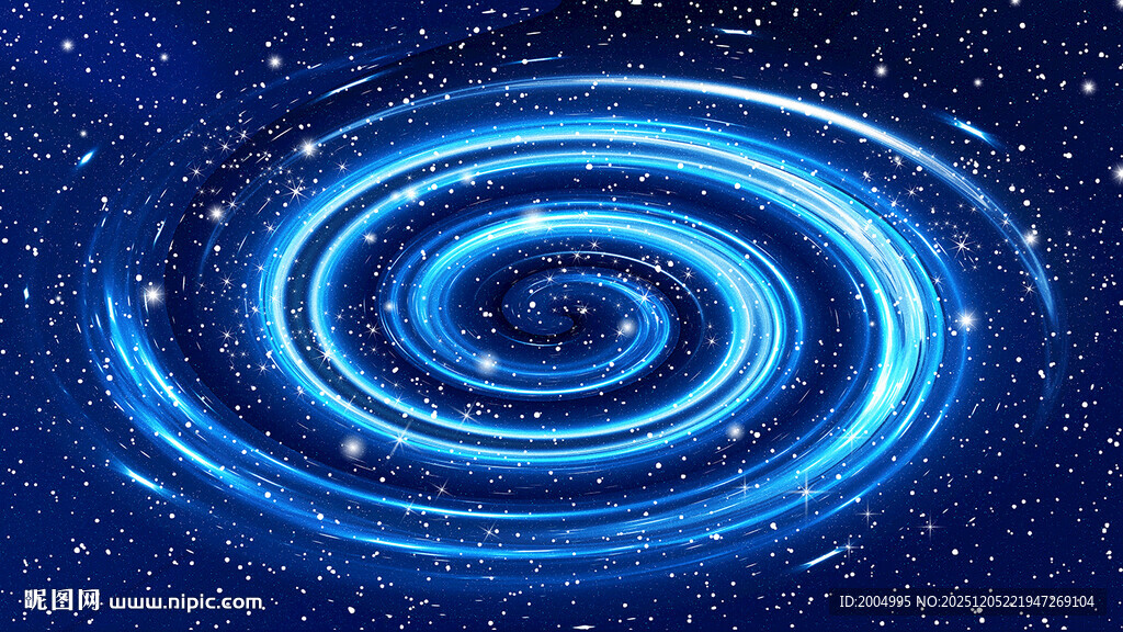 蓝色旋涡宇宙星空