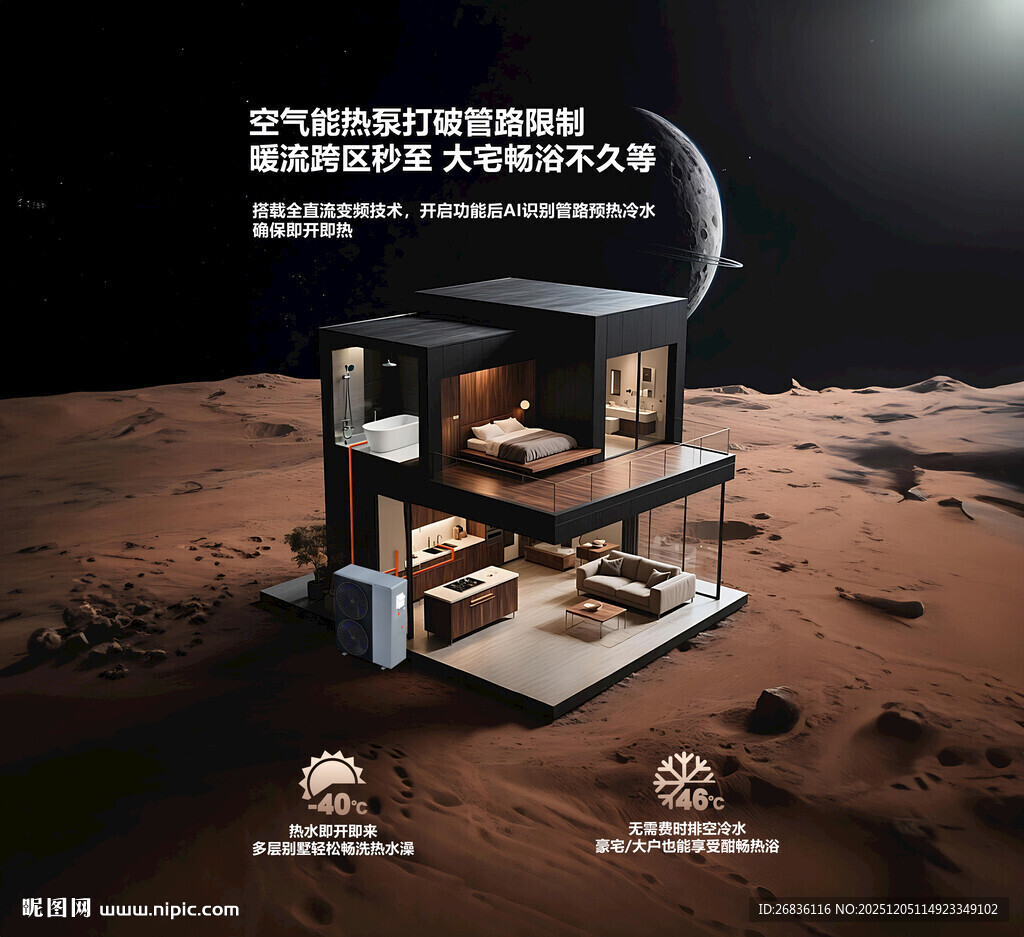 空气能热水火星上的未来智能住宅