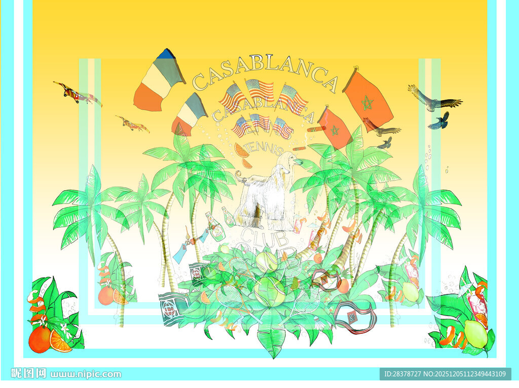 热带风情海岛度假场景