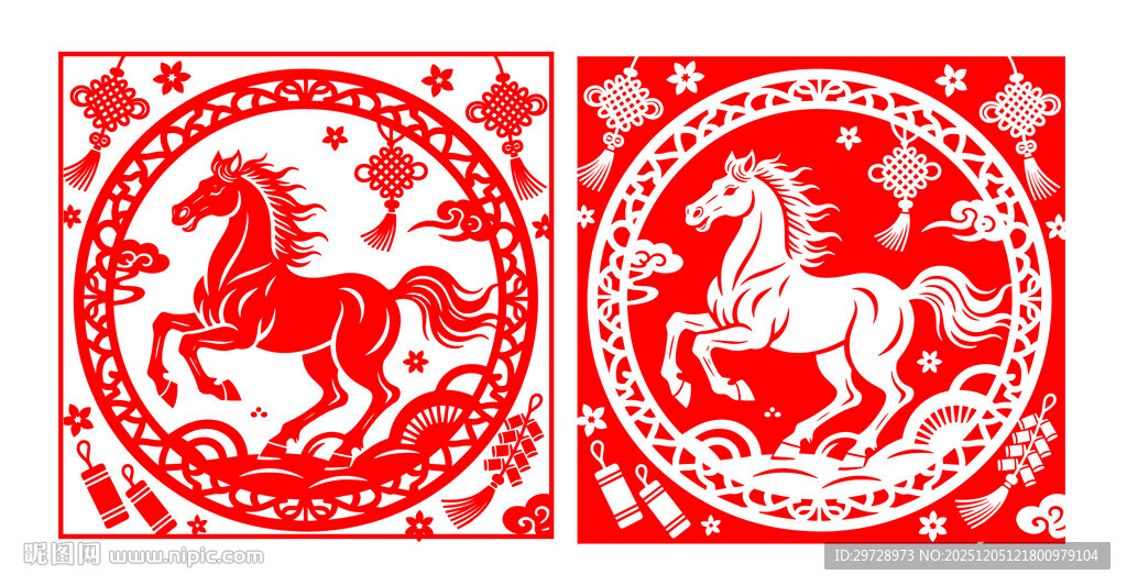 2026马年窗花贴纸