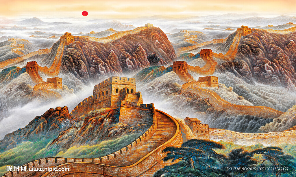 长城背景画