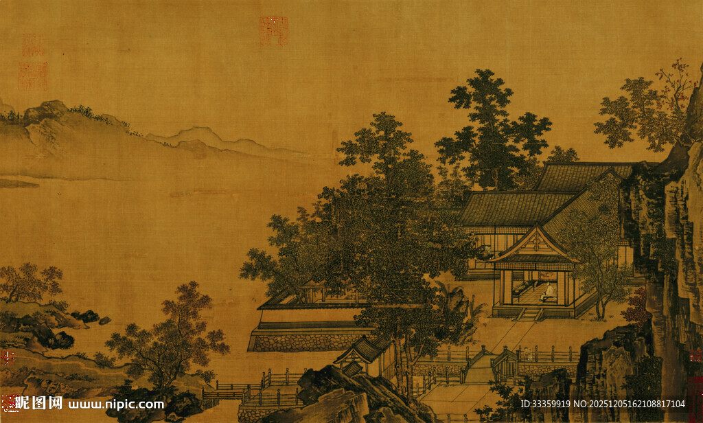 古典山水国画景观