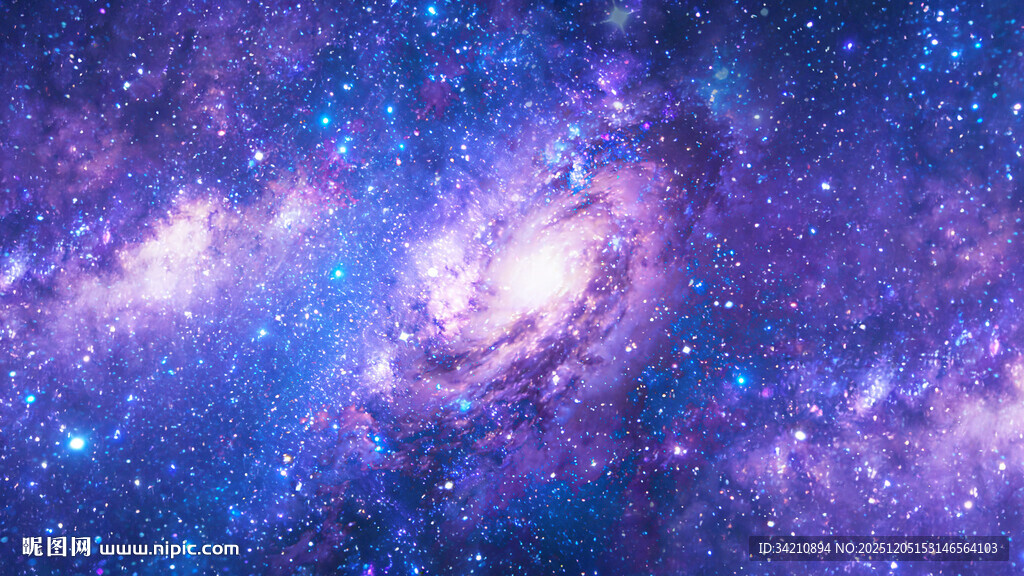 梦幻蓝色星空背景