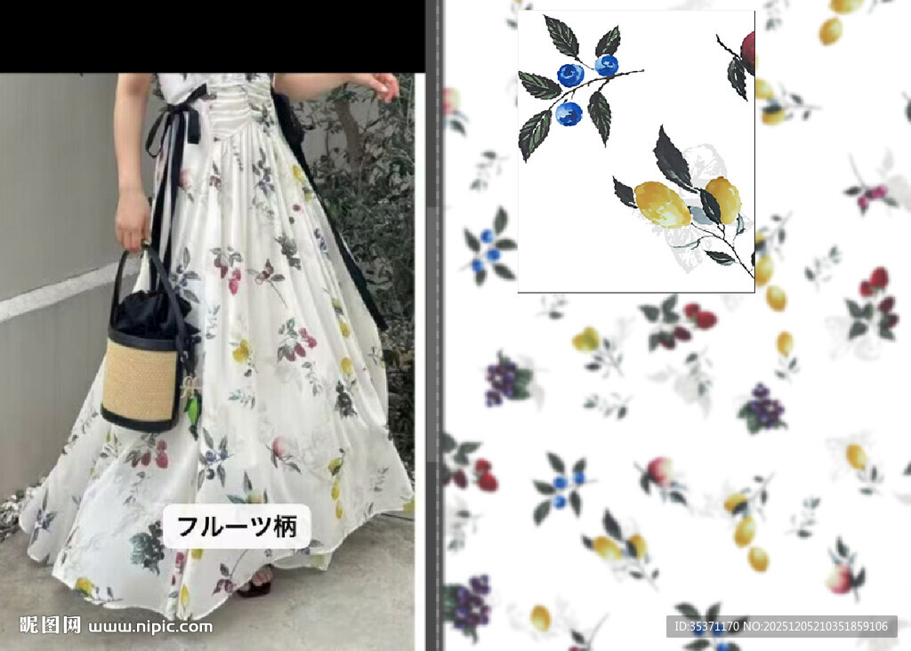 白色底小碎花图案素材