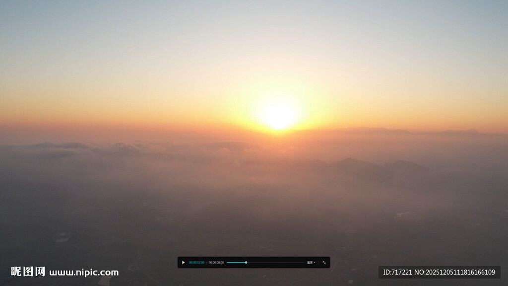 海上日出壮丽景观