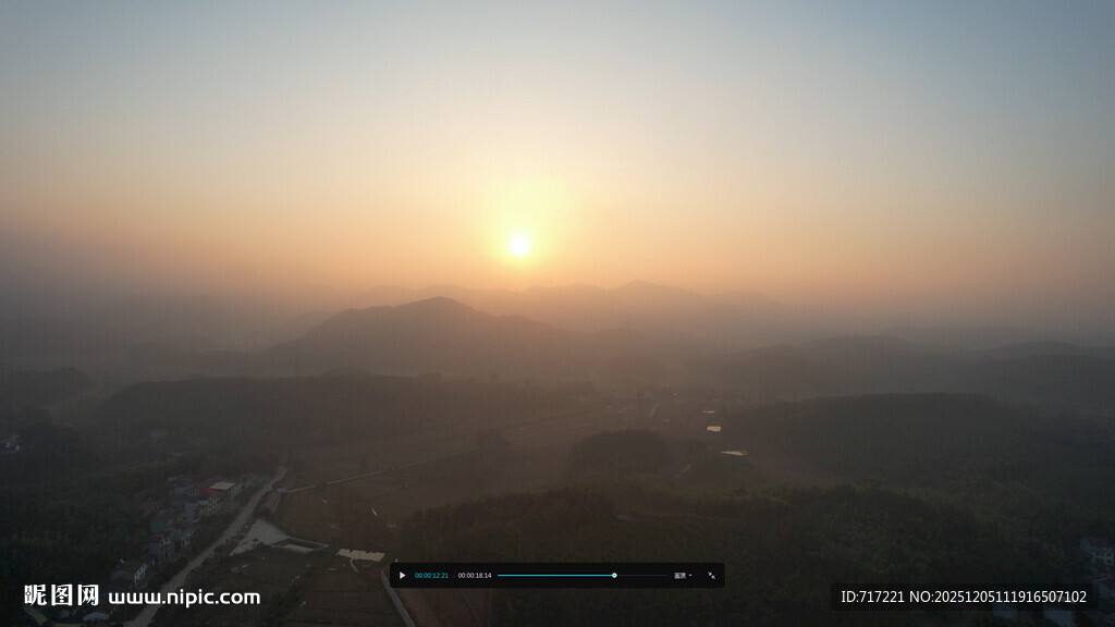 日出时分的壮丽天际景观