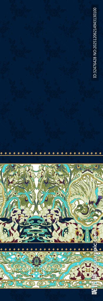 精美传统花纹装饰图案汉服