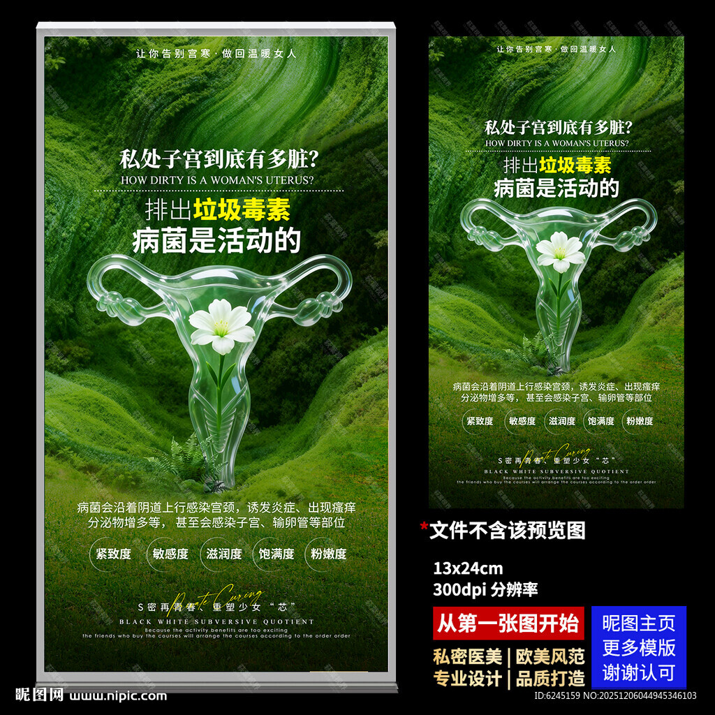 私密海报 女性保养 子宫图片