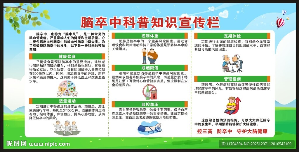 世界卒中日宣传栏