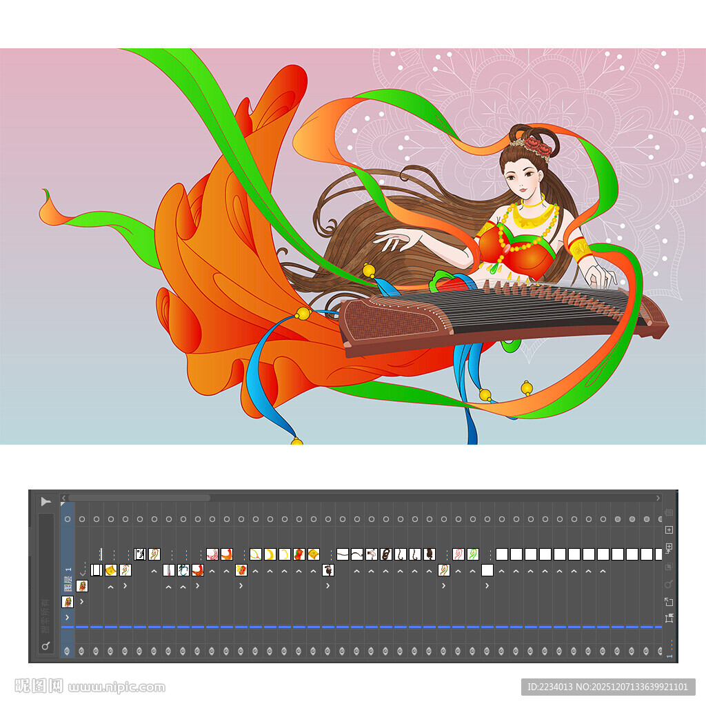 敦煌飞天古筝