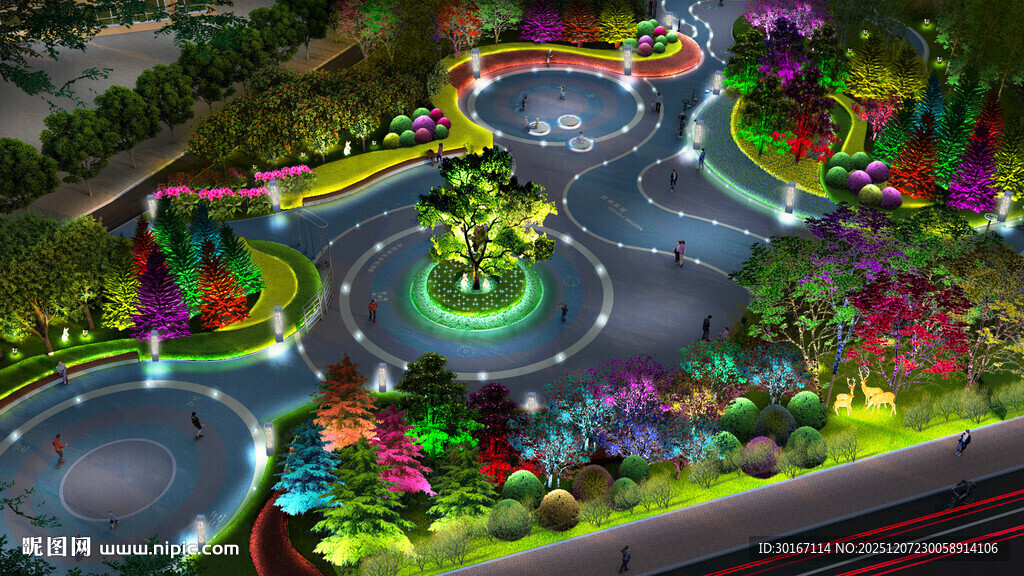 梦幻多彩园林景观设计