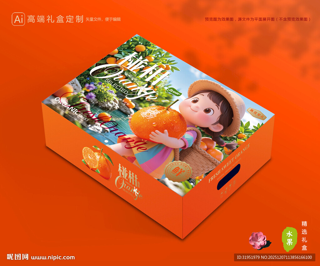 芦柑包装 椪柑礼盒
