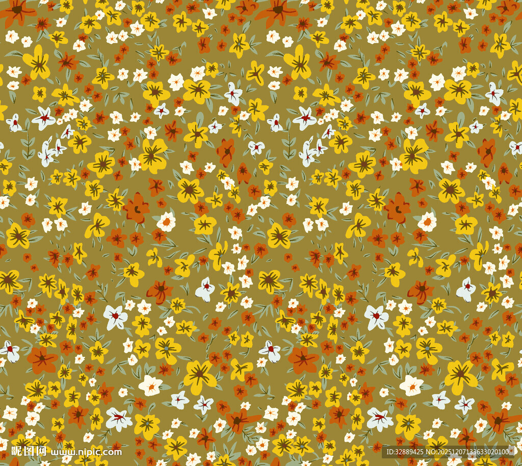 小碎花图案背景