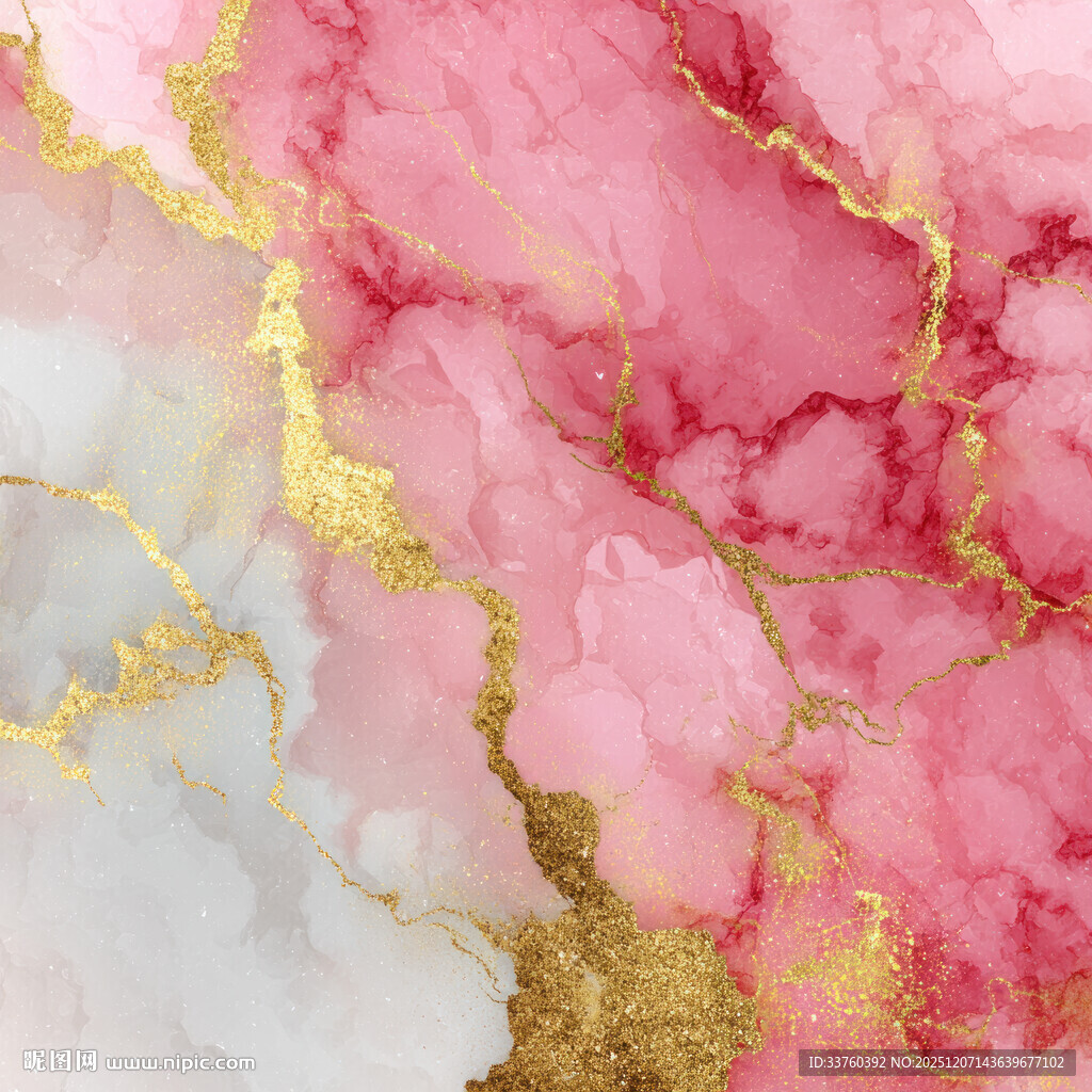 粉色金纹大理石纹理