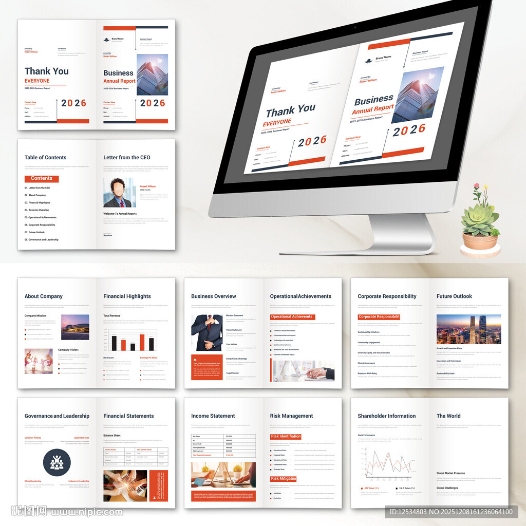 展示画册InDesign模板