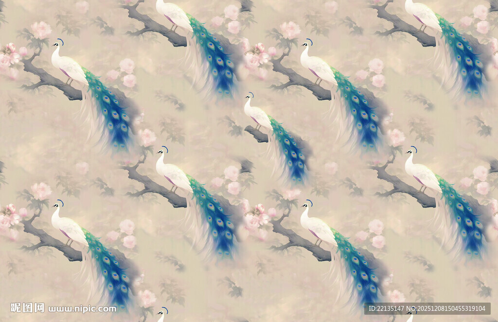 蓝白相间几何图案纹理