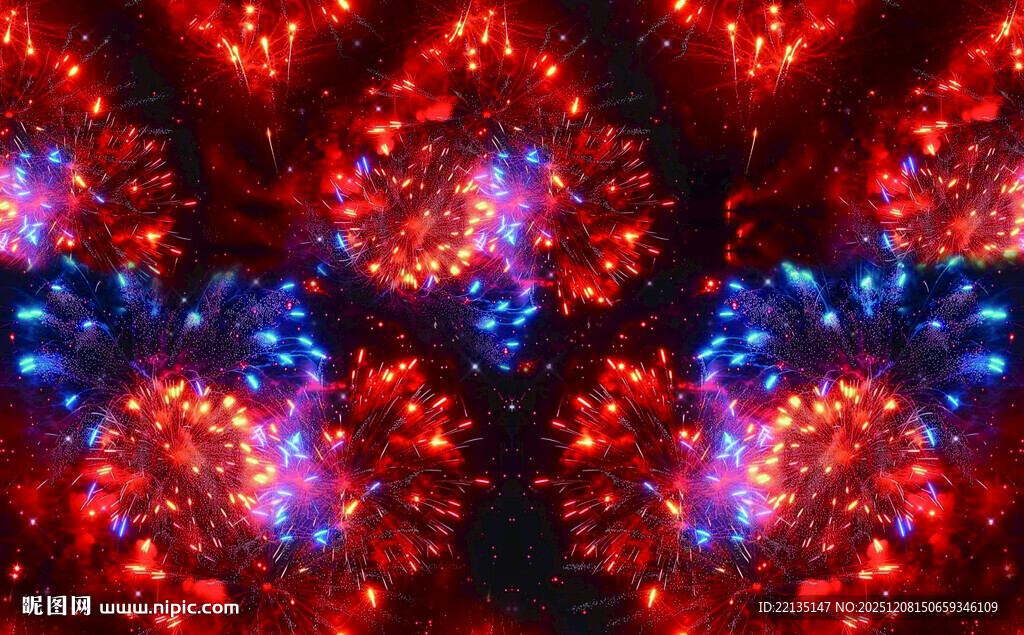 绚丽多彩的抽象光影图案