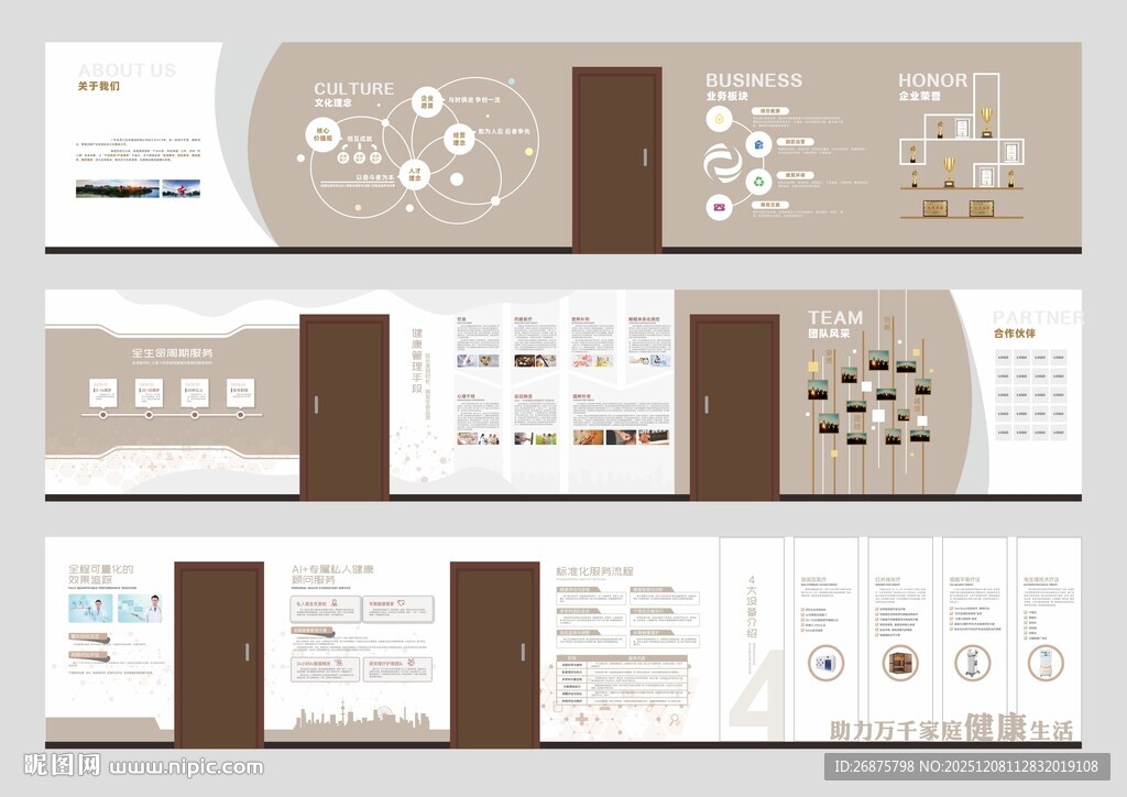 医疗医美健康文化墙