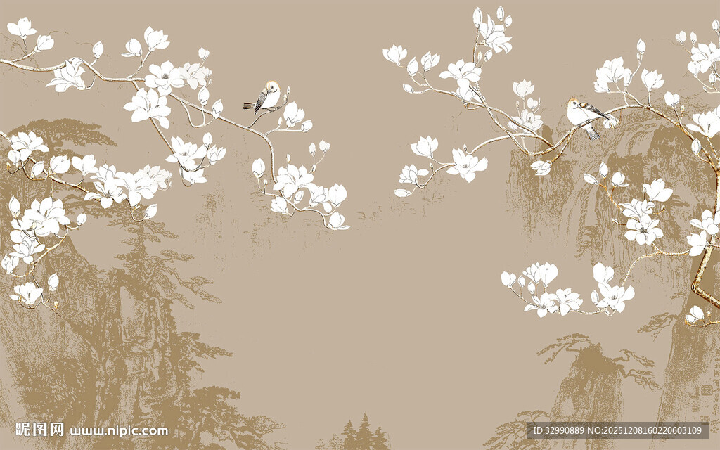 意境 简约现代山水 TIF分层