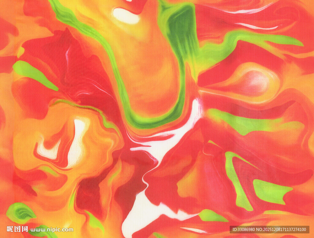 抽象多彩流体艺术图案