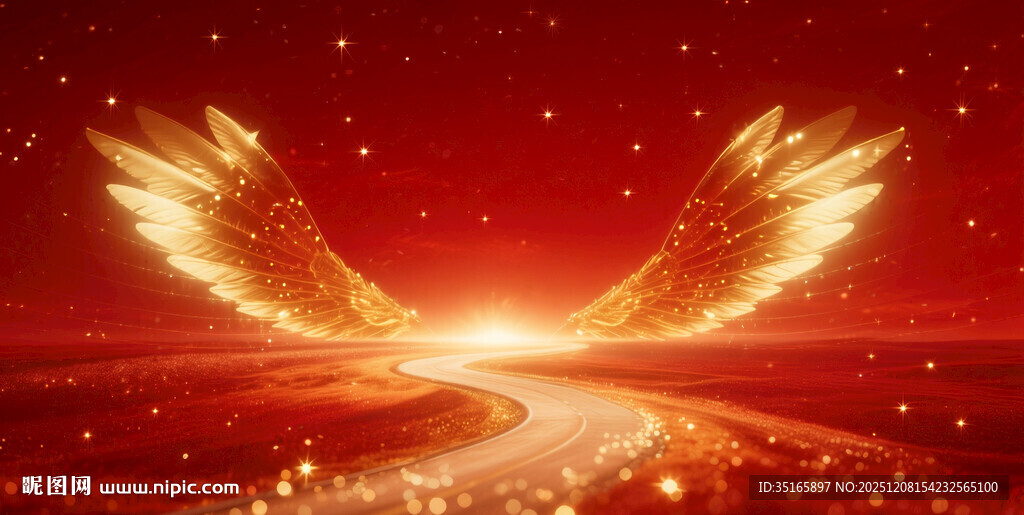 金色翅膀开启光明之路