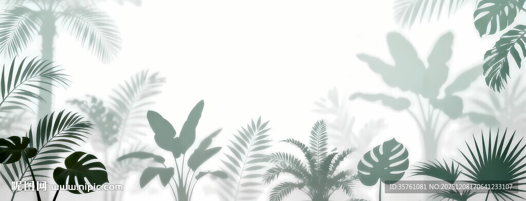 雾气磨砂膜效果绿植贴图