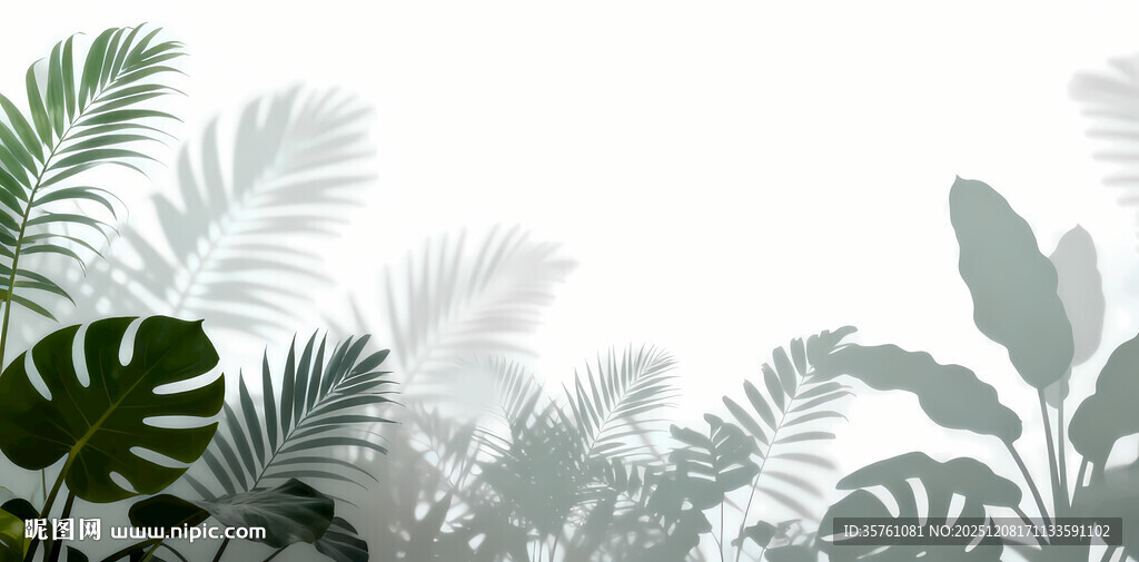 雾气磨砂膜效果绿植贴图