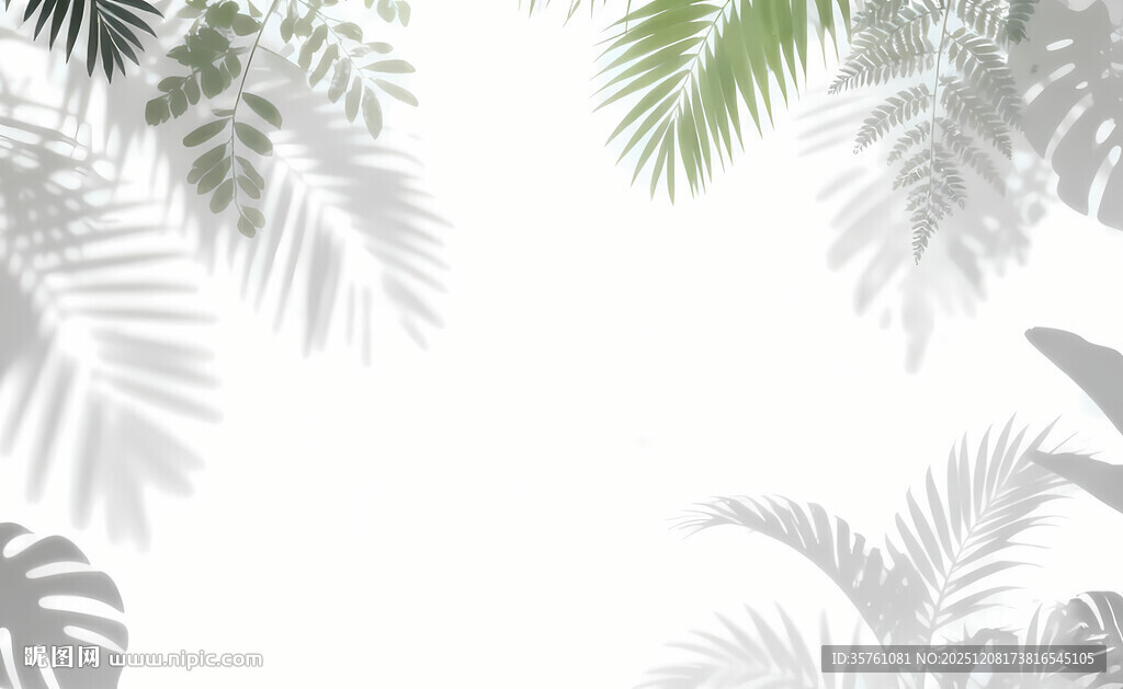 雾气磨砂膜效果绿植贴图