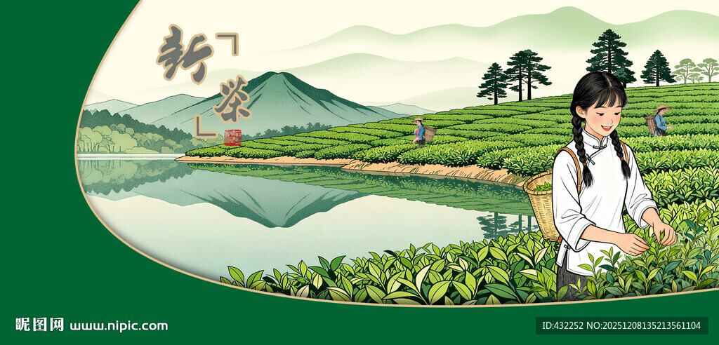 采茶女采茶姑娘