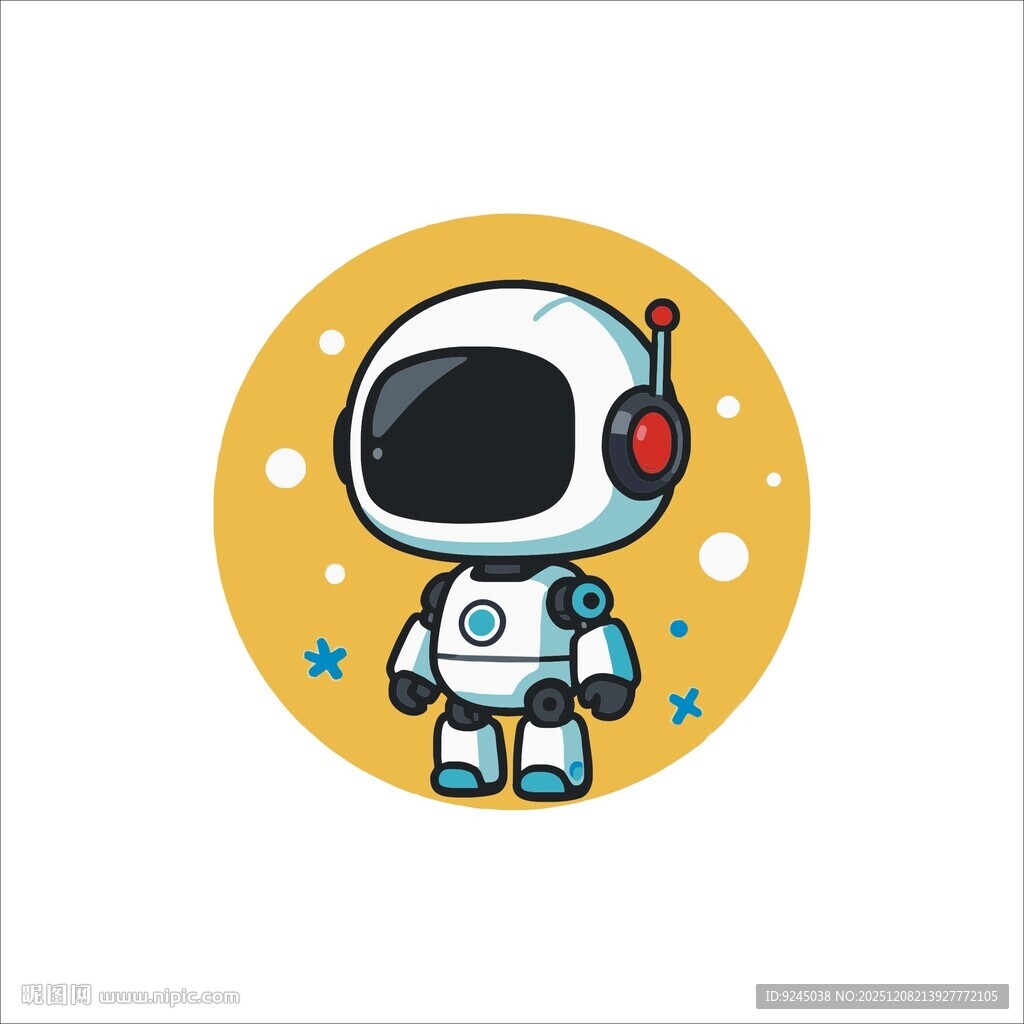 可爱卡通宇航员形象