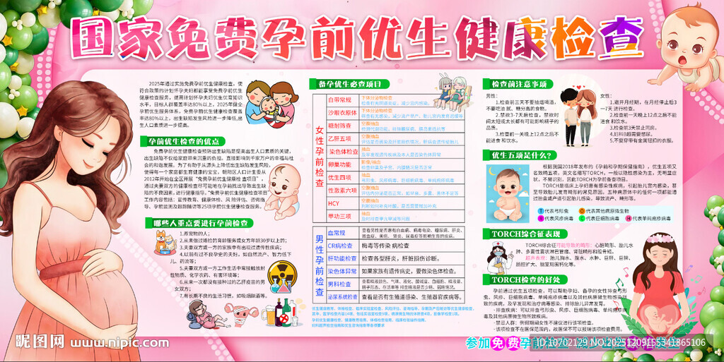 国家免费孕前优生健康检查