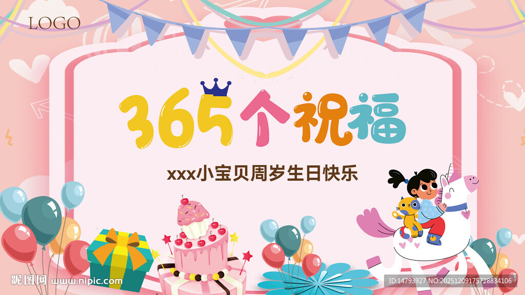 365个祝福主题生日装饰图