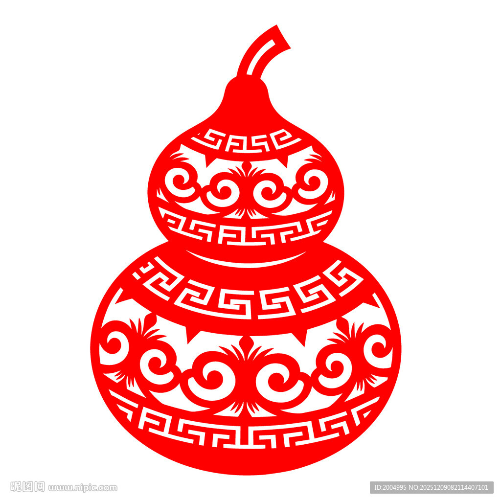 传统剪纸葫芦图案