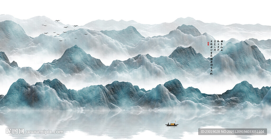 新中式禅意山水画