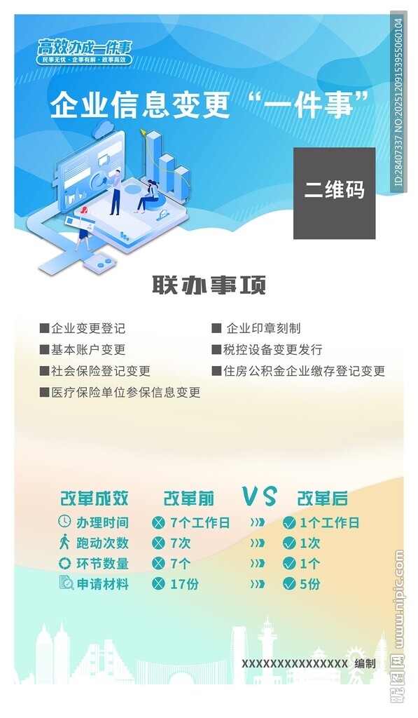 企业信息变更一件事  审批  