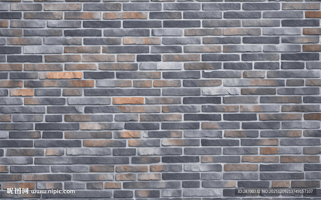 灰色石砖墙纹理背景
