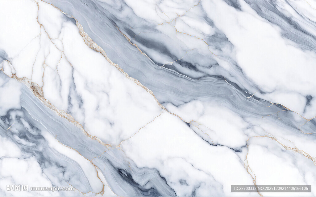 蓝白大理石纹理图案