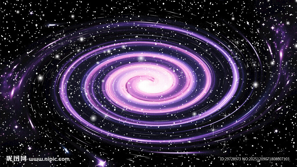 紫色星空旋涡背景