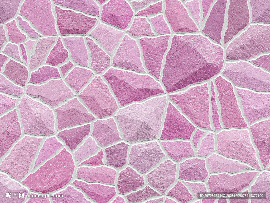 粉色石墙装饰墙