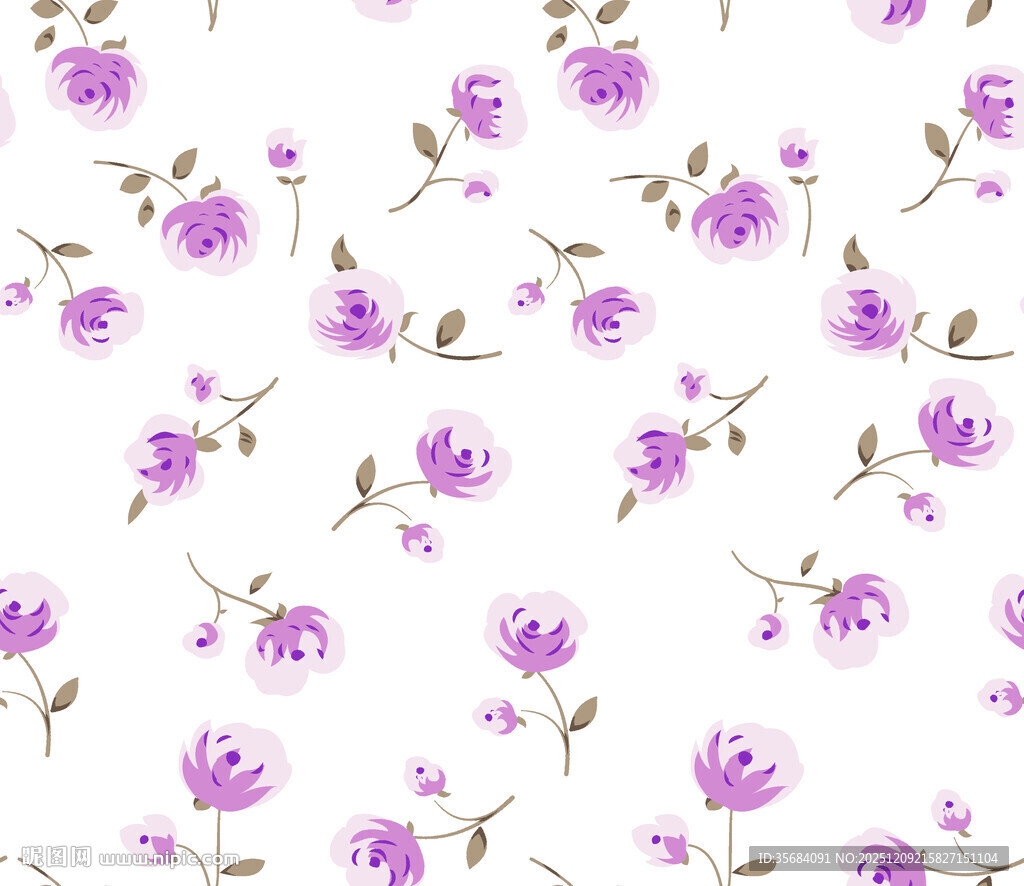 紫色花卉图案背景