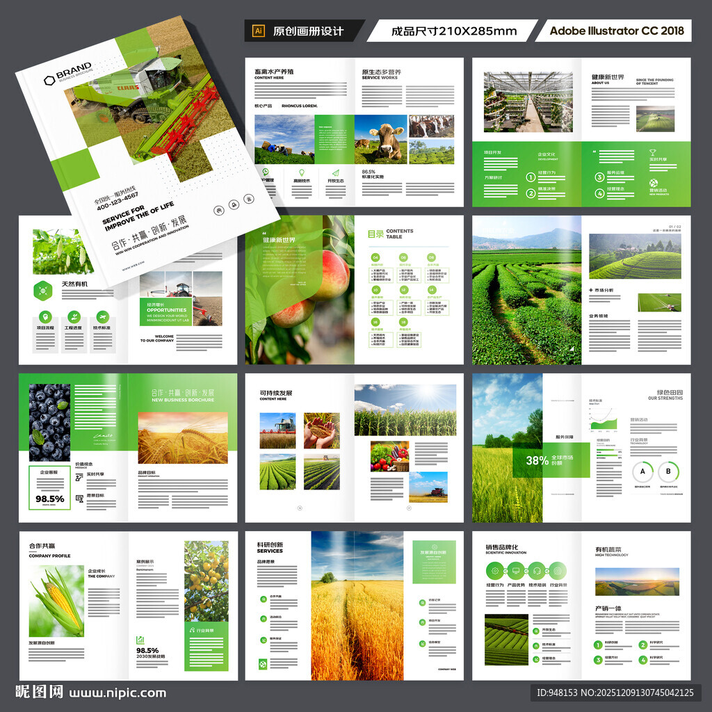农业画册模板