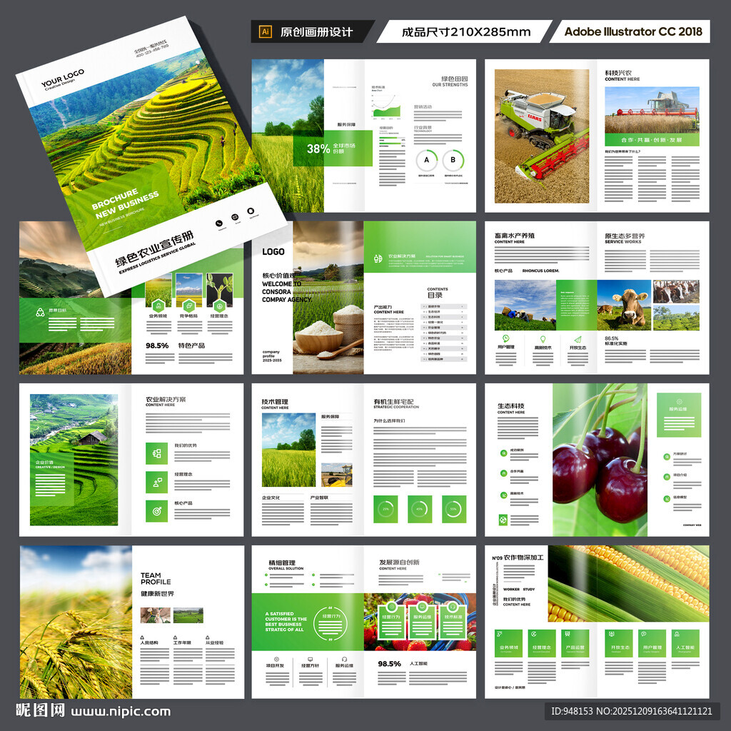农业画册模板